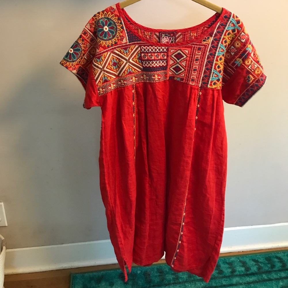 Johnny Was LA Embroidered Dress